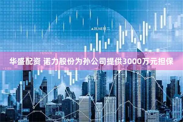 华盛配资 诺力股份为孙公司提供3000万元担保