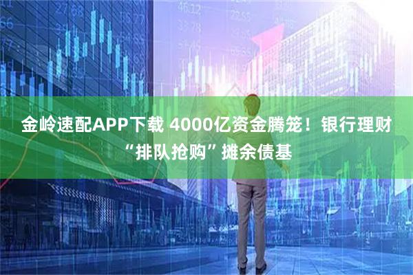 金岭速配APP下载 4000亿资金腾笼！银行理财“排队抢购”摊余债基